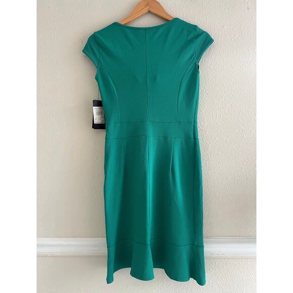 Rinascimento Made in Italy NWT sheath dress flare size Small Elegant luxury - Picture 3 of 7